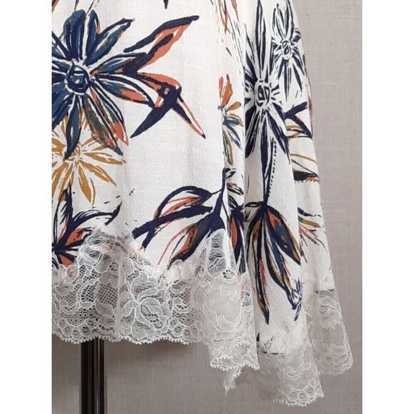 Free People Intimates Romantic Feminine Lace Trim Floral Baby Doll SZ X-Small - Picture 8 of 16